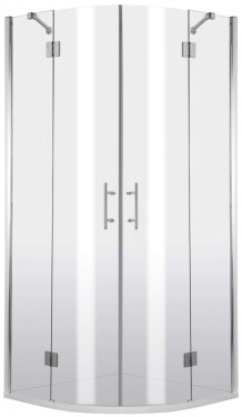 DEANTE - Abelia chróm Sprchovací kút, štvrťkruh, 80x80 cm - štvorstranný KTA_052P