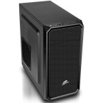 EVOLVEO Shaw 2 čierna / mATX / 2x USB 2.0 + 1x USB 3.0 / bez zdroja / priehľadná bočnica (CAEShaw2)