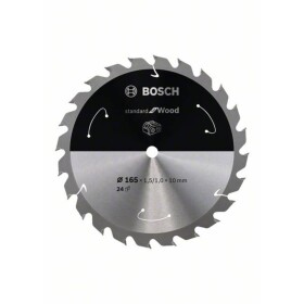 Bosch Accessories Bosch 2608837679 tvrdokovový pílový kotúč 165 x 10 mm Počet zubov (na palec): 24 1 ks; 2608837679