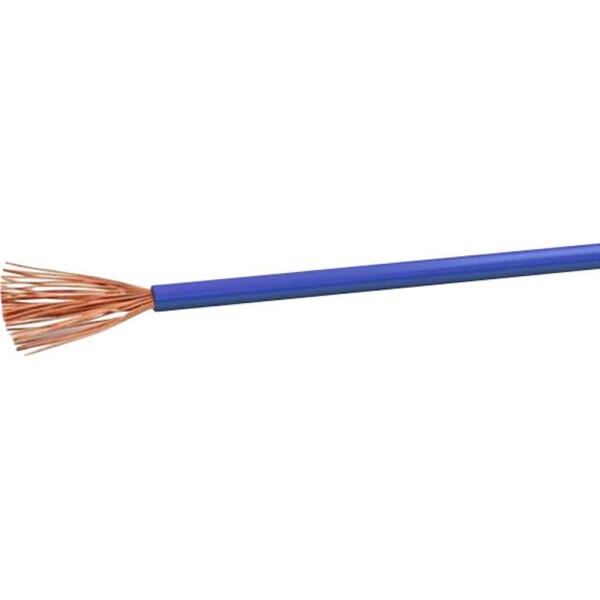 VOKA Kabelwerk H05VK05BL el. kábel hadicový, H05V-K, 1 x 0.50 mm², modrá, 100 m; H05VK05BL