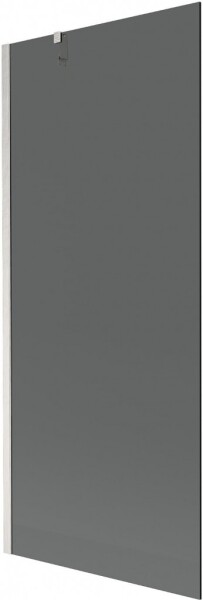MEXEN/S - Next vaňová zástena FIX 80 x 150, grafit, nikel kartáčovaná 895-080-000-00-40-97