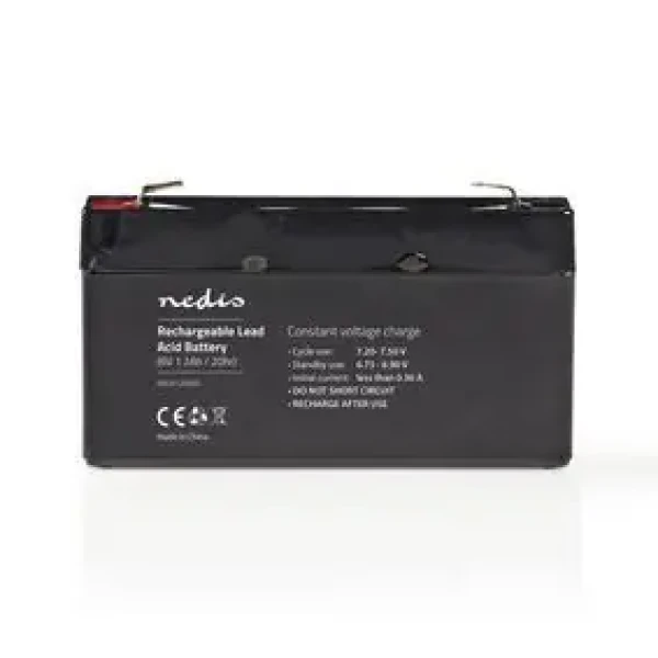 Nedis Dobíjací olovený akumulátor / Olovené / Dobíjacie / 6 V / 1200 mAh (BALA12006V)