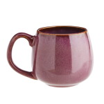 MADAM STOLTZ Kameninový hrnček Plum Reactive Glaze 400 ml