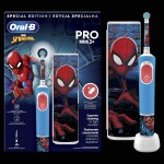 Oral-B Vitality PRO Kids Spiderman s puzdrom / Elektrická detská zubná kefka / oscilačné / 2 režimy / časovač (D103 Vitality Pro Sp)