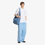 Kalhoty adidas Trefoil Essentials Melange Baggy Open Hem Pants Light Blue Mel XXL