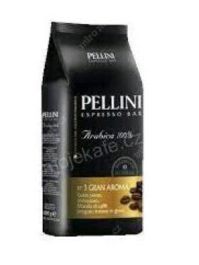 Pellini Gran Aroma N.3 1 kg / Zrnková káva / 100% Arabica (8001685128142)