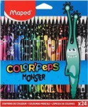 Maped Pastelky trojhranné Color'Peps Monster 24 ks (862624)