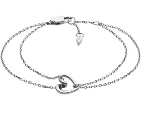 Fossil Pôvabný dvojitý náramok z ocele Sawyer JOF00615040