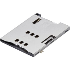 Molex Slot pre SIM kartu Počet pólov 6 Raster (rozteč): 2.54 mm 475532001 600 ks Tape on Full reel; 475532001