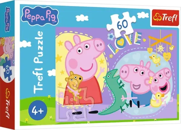 Trefl Puzzle Prasiatko Peppa: Šťastná Peppa