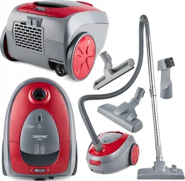 Zelmer ZVC261 Tadek červená / Vreckový vysávač / 800 W / 2,5 l / EPA filter (ZVC261 Tadek)