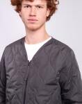 Taion Unisex Military W-Zip V-Neck Down Jacket CHARCOAL M