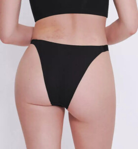 Dámske GO Casual Tiny Thong 2P - BLACK - black 0004 - SLOGGI BLACK XS