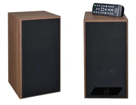 AQ M25 multimedia hnedá / 2.0 / reproduktory / 60W / Bluetooth 5.0 / USB / RCA / diaľkové ovládanie (0m25o)