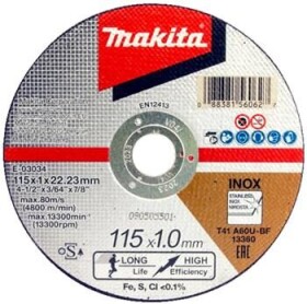 Makita E-03034 Rezný kotúč na nerez 115x1.0x22.23mm (E-03034)