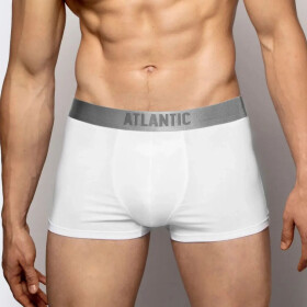 Pánske boxerky 012 black - Atlantic Bílá S