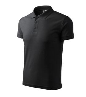 Pánska polokošeľa Pique ebony gray XL