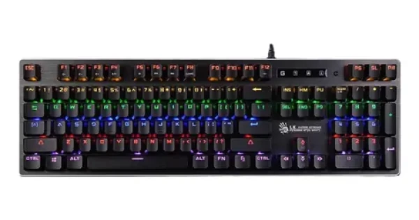 A4Tech BLOODY B760 (Black Switch) čierna / Herná klávesnica / RGB / CZ layout / Black Switch / USB-A / 1.8 m (B760-BK-BS)