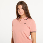 Tričko FRED PERRY Twin Tipped Shirt Blossom Pink/ Anchor Grey/ Black 40