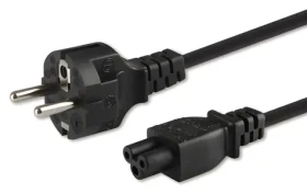 Napájecí kabel s koncovkou Clover (C5) CL-67 / Napájecí kabel / 1,2 m / balení 10 ks (SAVIO CL-67Z)