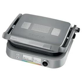 Sencor SBG 6231SS strieborná / kontaktný gril / 2100W / 7 programov (8590669280445)