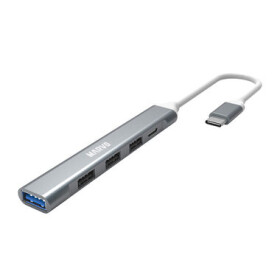 Marvo UH008 strieborná / USB hub / 1x USB-A 3.0 / 3x USB-A 2.0 / 1x USB-C (UH008)