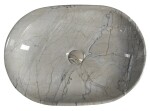SAPHO - DALMA keramické umývadlo na dosku, 59x42cm, grigio 413