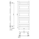 AQUALINE - BONDECO vykurovacie teleso 500x1266, biela DC512W