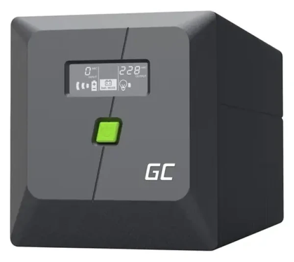 Green Cell UPS 1000VA 600W / Záložný zdroj / Line-Interactive / Tower / 4X výstup / 2x 12V/7Ah / USB (UPSLM600)