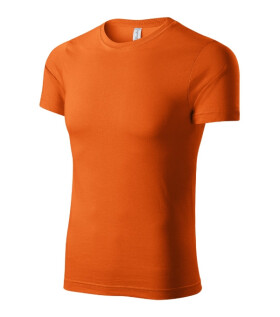 Tričko s farbou unisex oranžová XL