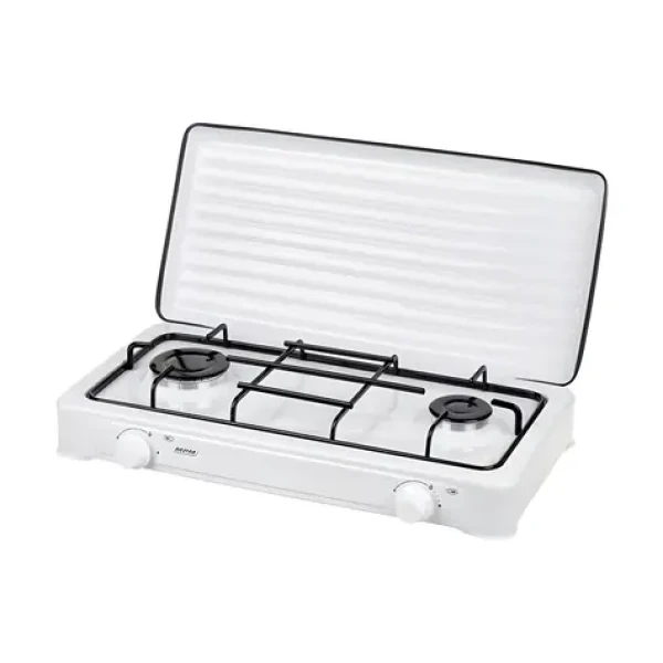 KN-02/1K biela / Varič / plynový / 2 platne / 3900 W / 285 g/h (KN-02/1K)