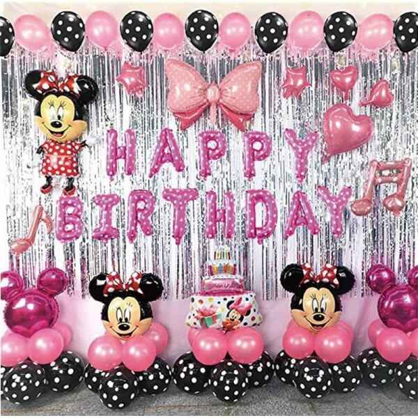 Balóniková girlanda Minnie ružová 70 ks - Cakesicq - Cakesicq