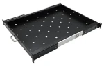 Xtendlan Výsuvná polica 550mm / Výsuvná polica do racku / pre rozvádzače hĺbky 800 mm (BVPOLICE6055-BLACK)