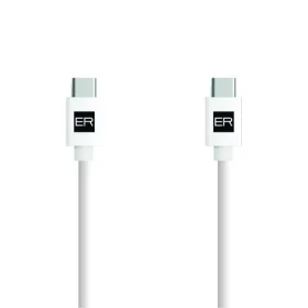 ER POWER kábel USB-C/USB-C 3A biely / Kábel / USB 2.0 / 2 m / 60 W (ERPWCC3A200-WH)