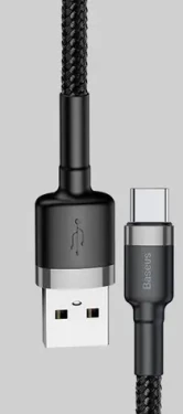 Baseus CAMKLF-CG1 kábel USB-A na microUSB čierna / 2 m (CAMKLF-CG1)