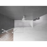 MEXEN/S - Velar Dvojkrídlová posuvná vaňová zástena 90 x 150, transparent, biela 896-090-000-01-20