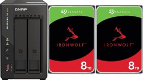 Qnap TS-253E-8G + 2x Seagate IronWolf 8TB (ST8000VN004)