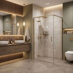 REA - Sprchovací kút Bruno 120x90 Brush Gold REA-K3604