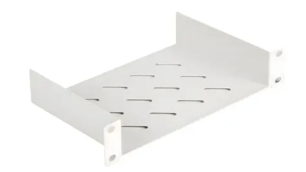 Equip 10" svetlo šedá / Polica pre rack / 1U / pevná / hĺbka 150 mm (EZFS-10-1-15-G)