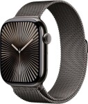 Apple Watch 10 GPS + Cellular 46mm Srokove Titanium Milanese Loop Čierny (MC7R4QF/A)