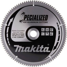 Makita B-33358 B-33358 pílový kotúč Počet zubov (na palec): 100 1 ks; B-33358