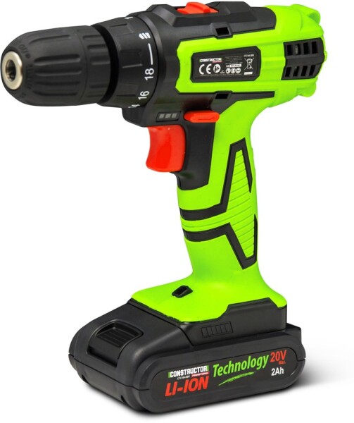 Ryobi Cordless drill driver CONSTRUCTOR, 20 V, 2 x 2.0 Ah Li-ion, 28 Nm