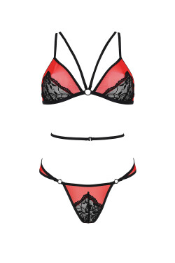 Passion Peonia set farba:červená 2XL/3XL