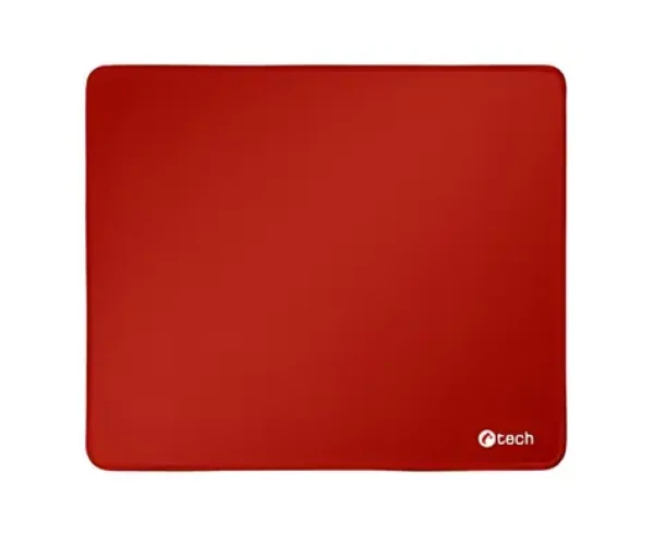 C-tech MP-01 červená / Podložka pod myš / 320x270x4mm / obšité okraje (MP-01R)