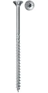 Fischer PowerFast II 6,0x100 / Skrutka do dreva / zápustná hlava / TX / čiastočný závit / biely zinok / 100 ks (670457)