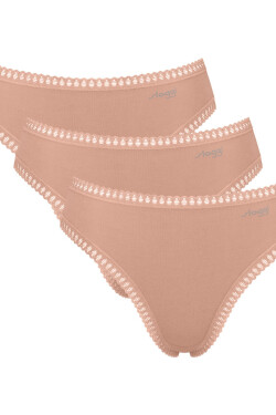 SLOGGI GO CRUSH NOHAVIČKY S VYSOKOU NOHOU 3PACK BEIGE Béžová XS