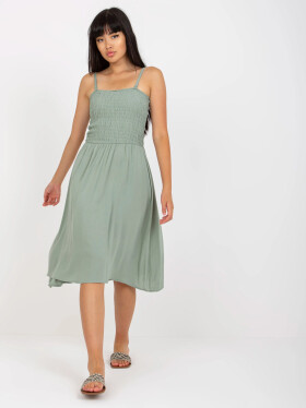 Šaty D73761M30314A pistáciové L/XL