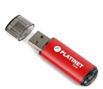 PLATINET X-Depo 16GB červená / flash disk / USB 2.0 / zápis: 8MBs; čítanie: 22MBs (PMFE16R)