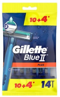 GILLETTE BlueII plus pánsky jednorazový holiaci strojček 14 ks