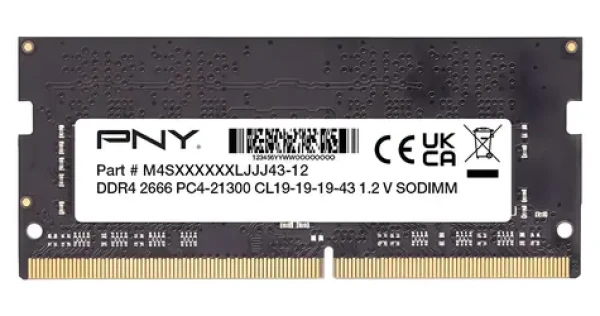 PNY MN8GSD42666 / Operačná pamäť / 8 GB / DDR4 / 2666 MHz / SO-DIMM / CL19 (MN8GSD42666-SB)